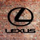 Настенное декоративное панно из дерева в форме Lexus