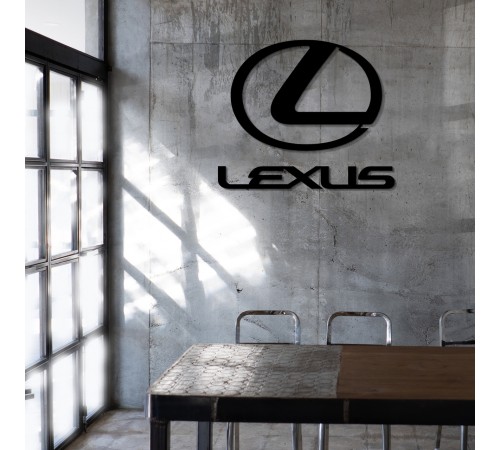 Настенное декоративное панно из дерева в форме Lexus Настенное декоративное панно из дерева в форме Lexus