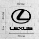 Настенное декоративное панно из дерева в форме Lexus