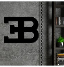 Автомобільний логотип з дерева Bugatti для декору стін