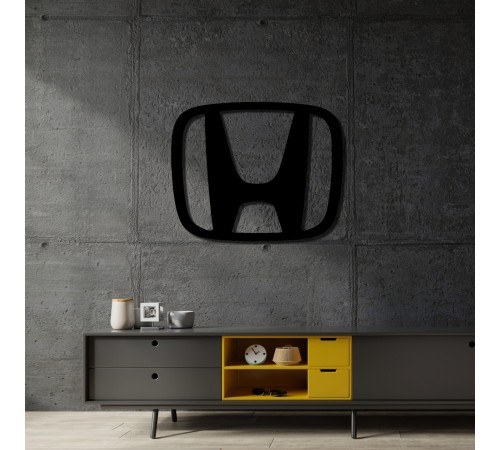 Дерев'яне настінне панно у формі логотипу Honda Дерев'яне настінне панно у формі логотипу Honda