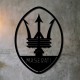Настенный декор с деревом автомобильный значок Maserati