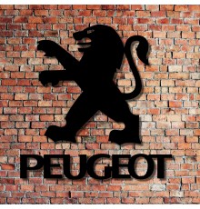 Інтер'єрний настінний значок Peugeot з дерева