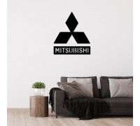 Логотип з дерева настінний у формі Mitsubishi