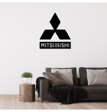 Логотип з дерева настінний у формі Mitsubishi