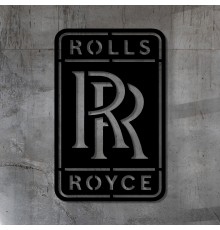 Знак автомобільної компанії Rolls Royce з дерева для декору стін