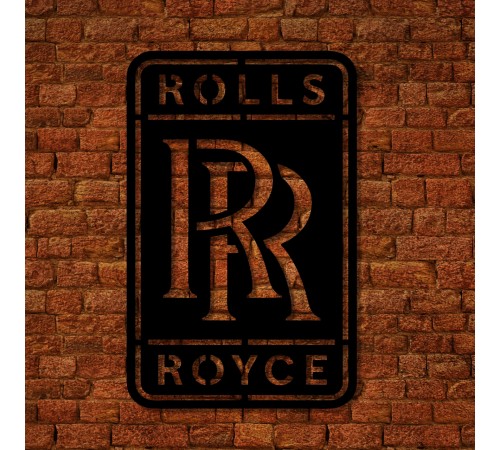 Знак автомобильной компании Rolls Royce из дерева для декора стен. Знак автомобильной компании Rolls Royce из дерева для декора стен.