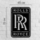 Знак автомобильной компании Rolls Royce из дерева для декора стен.