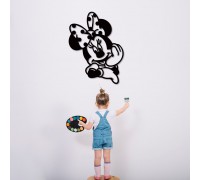 Wooden wall decor near the children's room 