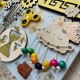 Развивающий детский бизиборд из дерева 30х40 см
