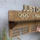Іменна медальниця з дерева «Just do it»