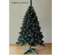 Ялинка Снігова Корольова з шишками 2.5 м