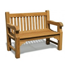 Крамниця, лава зі спинкою 1200 х 690 мм від виробника Garden park bench 04 Термодеревина