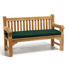 Крамниця, лава зі спинкою 1340 х 690 мм від виробника Garden park bench 05 Термодеревина