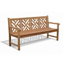 Крамниця, лава зі спинкою 1800 х 650 мм. Дерев'яна лавка від виробника Garden park bench 09 Термодеревина
