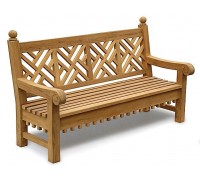 Магазин, лава со спинкой 1800 х 500 мм. Деревянная лавка от производителя Garden park bench 17