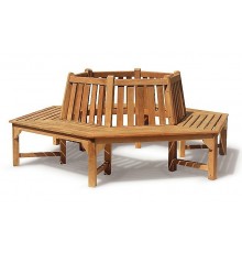 Крамниця, лава зі спинкою 2200 х 430 мм від виробника Garden park bench 14 Термодеревина