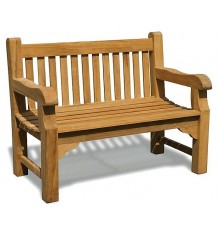 Крамниця, лава зі спинкою 1200 х 580 мм від виробника Garden park bench 34 Термодеревина