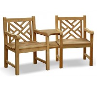 Стільці зі спинкою 1750 х 790 мм від виробника Garden park bench 32 Термодеревина