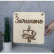 Табличка из дерева открыта/закрыта в кафе