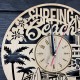 Стильные часы из дерева на стену «Лето»