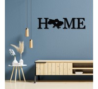 Интерьерное панно из дерева на стену «Home Ukraine»