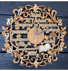 Іменний настінний чеснок з дерева у подарунок
