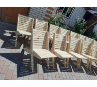 Klappbarer Chaiselongue-Sessel aus Holz
