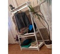 Вішак розкладний підлогова з полочками ручна робота