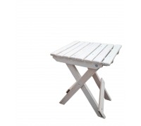 Wooden folding stool