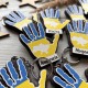 Оригінальні подарунки діткам до школи - іменні брелоки у патріотичному стилі