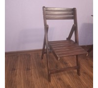 Стілець складний дерев'яний зі спинкою 36*35*85