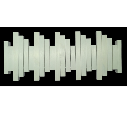 Вішалка настінна Piano Біла 70х25 Вішалка настінна Piano Біла 70х25