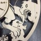 Оригинальные настенные часы «Красавица и чудовище»