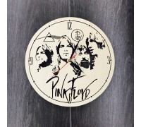 Geräuschlose Wanduhr aus Holz von Pink Floyd