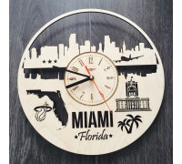 Zegar ścienny do wnętrz w Miami na Florydzie