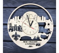 New Orleans, Louisiana Wanduhr