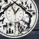 Дизайнерські круглі годинники «Полювання»