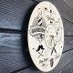 Стильные настенные часы «Инструменты парикмахера»