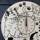 Универсальный настенный чеснок из дерева «Пушистые котики»
