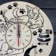 Универсальный настенный чеснок из дерева «Пушистые котики»