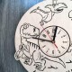 Детские дизайнерские часы из дерева «Динозавры»