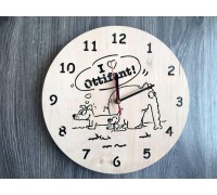 Handmade wooden clock 
