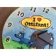Цветной хендмейд часы из дерева «Слоник Оттифантен»