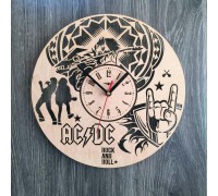 Handcrafted Wooden AC/DC Clock