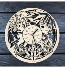 Оригинальные настенные часы из дерева «Kingdom Hearts»