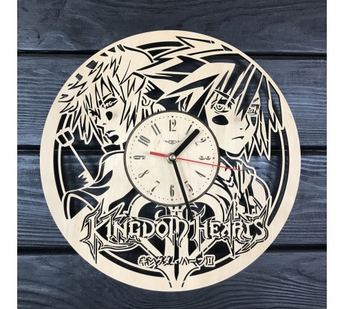 Оригинальные настенные часы из дерева «Kingdom Hearts» Оригинальные настенные часы из дерева «Kingdom Hearts»
