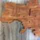 Декоративные часы из дерева.