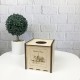 Подставка для салфеток из дерева с логотипом