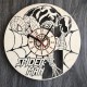 Круглые бесшумные настенные часы из дерева Spider-Man
